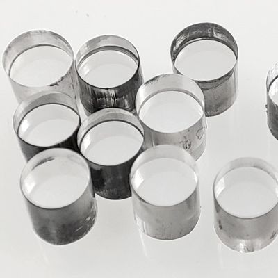 Diamante CVD cilíndrico de cristal único incoloro sin inclusión sin defecto